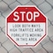 Signmission Stop Look Both Ways High Traffic Ar, 10 Inch X 10 Inch, Aluminum Metal Signs OC-A-10-260 - alternate 2