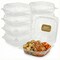 Eco Harmony Products Clear Hinged Food Storage Container, Polystyrene, Tall, 9" x 8.75", 200PK 804632 - alternate 1