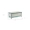 Homeroots Rectangular Green Wooden With Seat Cushion And Inside Storage Bench 379862 - alternate 4