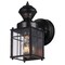 Globe Franklin Motion-Sensing Wall Lantern, LED Lamp, Black Fixture, Matte Black Fixture 60000001 - alternate 2