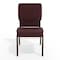 Flash Furniture 18.5"W Church Chair - Plum Fabric w/ Book Rack, 4PK 4-FD-CH02185-GV-005-BAS-GG - alternate 2