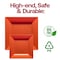 Smarty Had A Party Burnt Orange Square Plastic Plates Dinnerware Value Set (120 Dinner Plates+120 Salad Plates), 240PK 9909VP-CASE - alternate 7