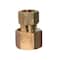 Everflow 1/4" O.D. COMP x 1/2" FIP Reducing Adapter Pipe Fitting, Lead Free Brass C66R-1412-NL - alternate 1