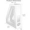 Acrimet Magazine File Holder Vertical Rack, Durable Plastic Desk Organizer, Solid Purple, 2PK 277.LO - alternate 2