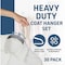 Lifemaster Velvet Non-Slip Hangers, Heavy Duty, 360 Deg Swivel Hook, Space-Saving, Ivory, 30PK LMGR33Y - alternate 2