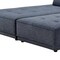 Homeroots Blue 100% Polyester Stationary L Shaped Two Piece Sofa And Chaise 473578 - alternate 3