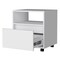 Homeroots 21" White Wood One Drawer Nightstand with Integrated Tech 518167 - alternate 4