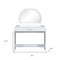 Homeroots 39" White Wood Lighted Mirrored Dresser 691711 - alternate 3