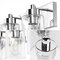 Jonathan Y Irving 36" 5-Light Seeded Glass/Iron Modern Contemporary LED Vanity Light, Chrome JYL7620C - alternate 4