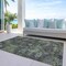 Homeroots 5' X 8' Green Charcoal And Black Floral Washable Indoor Outdoor Area Rug 604145 - alternate 5
