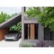 Vdomdoors Front Exterior Prehung Steel Door Ronex1033 Teak 2 Sidelight Exterior Windows Sidelites Entry Metal RONEX1033EXD-OAK-W16+36+16 x H80-RH-I - alternate 2