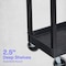 Luxor Tub Shelf Cart, High Density Polyethylene (Shelf), Polyvinyl Chloride (Leg), 500 lb. Load Capacity EC11HD-B - alternate 5