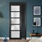 Sartodoors Pocket Interior Door, 36" x 80", Black QUADRO4002PD-BLK-36 - alternate 1