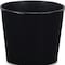 Homeroots 6in Black Recycled Plastic Indoor Outdoor Round Pot Planter 488232 - alternate 3