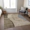 Homeroots 3' X 5' Brown Taupe And Beige Abstract Washable Indoor Outdoor Area Rug 582002 - alternate 3