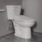 Anzzi Rev 12in 2pc 1.28 GPF Siphon Round Ceramic Toilet, White Electric Bidet Seat, ADA height Included TL-AZ071-EB106U - alternate 1