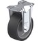 Blickle Rigid Plate Caster, Silicone, 4", 220 lb. B-POSI 100G-12-XAT - alternate 1