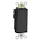 Leviton Wall Switch, 1/2 hp, Rocker, 15 A, Ebony 5691-2E - alternate 1