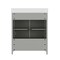 Flash Furniture Haven 30in. Vanity w/Sink, Storage Cabinet w/Blk Hardware, Bottom Drawer, Marble Countertop, Gry FS-BN-4-30-KD-GY-HDBLK-GG - alternate 4