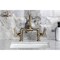 Kingston Brass Bridge Bathroom Faucet with Brass Pop-Up, Antique Brass KS2173TKL - alternate 2