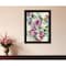 Homeroots Abstract Floral Black Framed Print Wall Art 529921 - alternate 2