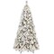 Homeroots 6' Pre Lit Full Flocked Fir Christmas Tree 713094 - alternate 1