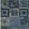 Homeroots 5' X 8' Blue Gray And Charcoal Geometric Washable Indoor Outdoor Area Rug 605020 - alternate 4