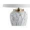 Jonathan Y Prague 28" Ceramic Marble LED Table Lamp, White/Gold JYL3053A - alternate 3