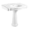 Kingston Brass 35" Ceramic Pedestal Sink, 4-Inch, 3-Hole, Glossy White VPB3534 - alternate 1