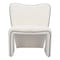 Homeroots 29" Ivory Faux Shearling And Upholstered Side Chair 572298 - alternate 3
