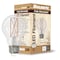 Bulbrite LED Filament, 8.5 Watt Dimmable A19 Light Bulb, Clear Glass Finish, E26 Base, 5000K, 800 Lumens, 4PK 862071 - alternate 3