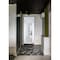 Vdomdoors Front Exterior Prehung FiberGlass Door Frosted Glass / Manux 8312 White Silk / Transom Window / Off MANUX8312EXD-WS-W36 x H80+14-RH - alternate 2