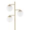Jonathan Y Ellie 66" 3-Light Mid-Century Modern Metal LED Floor Lamp w/Triple Frosted Globe Shades, Brass Gold/W JYL3087A - alternate 4