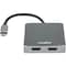 Rocstor USB-C TO DUAL HDMI FEMALE 4K 30HZ MULTI-MNTR ADAPTER ALUMINUM Y10A203-A1 - alternate 1