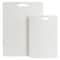 Martha Stewart Everyday Fayer 2 Piece Polypropylene 16in and 12in Cutting Board Set in White 138332.02 - alternate 3