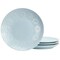 Hometrends Alemany 4 Piece 10.6 Inch Round Stoneware Dinner Plate Set in Aqua 129476.01 - alternate 1