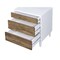 Homeroots 21" Brown Three Drawers Nightstand 319132 - alternate 3