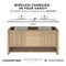James Martin Vanities Brittany 48in Single Vanity, Urban Gray w/ 3 CM Parisien Bleu Silestone Top 650-V48-UGR-FPBL - alternate 4