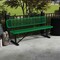 Leisure Craft Leisure Craft 6 FT Outdoor Bench with Back, Portable, Green B6WBP-GREEN - alternate 4