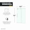 Anzzi 60in x 76in Frameless Shower Door with Sliding in Brushed Nickel with Tsunami Tempered Clear Glass SD-FRLS06102BN - alternate 3