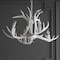 Jonathan Y Eldora 26" 4-Light Rustic Farmhouse Adjustable Resin Antler LED Chandelier, White JYL6301B - alternate 8