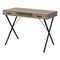Homeroots 42" Taupe and Black Computer Desk With Two Drawers 489886 - alternate 2
