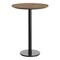 Flash Furniture Commercial 31.25" Natural HPL Tabletop with Black Bar Height RD Base ST-RD31-NAT-TR18B-GG - alternate 3