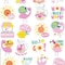 Eureka Flamingo Strawberry Lemonade Scented Stickers, 80-Piece Set, 6PK 650332 - alternate 3