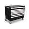 Tekton Rolling Tool Cabinet, 7 Drawer, Black, Steel, 48 in W x 27 in D x 41-1/2 in H OCL43100STM - alternate 1