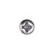 Auveco Phillips Oval #6 Head Tapping Screw 8 x 1 1/2in Chrome Ab, 100PK 1932 - alternate 2