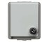 Siemens DELTA flaeche IP44 AP Dark gray/light gray SCHUKO socket outlet 10/16 A 250 V 5UB4715 - alternate 1