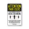 Signmission Public Safety, Park Users Practice Social Distancing, 24in X 18in Aluminum, OS-NS-A-1824-25412 OS-NS-A-1824-25412 - alternate 1