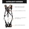 Malta Dynamics UltraLight Harness Kit, S/M, 300 lb, Quick-Connect Chest/ Quick-Connect Leg Straps HE3100-1 - alternate 4