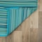 World Rug Gallery Contemporary Stripe Reversible Plastic Area Rug 4 ft x 6 ft Blue 6058BLUE4X6 - alternate 2